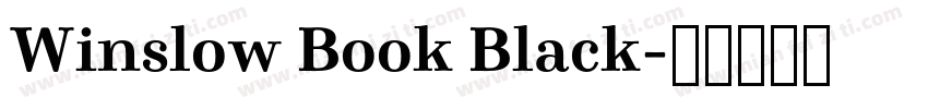 Winslow Book Black字体转换